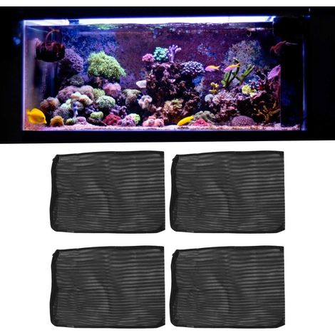 Sacs de Filtre pour Aquarium Céramique et Charbon Actif Noir 4 Pièces Grand Modèle avec Sachet PE Transparent (1/5)