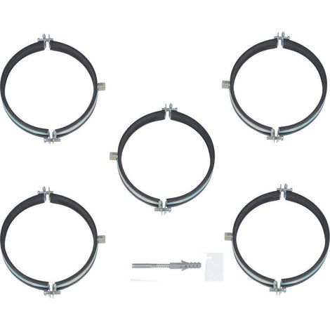 Vaillant Abrazaderas de fijación 160 mm con tornillos y tacos (5 uds.), 0020106381