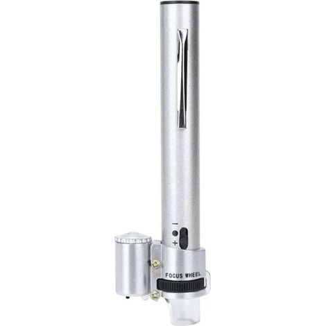 Mini loupe multifonction en forme de stylo 100X avec lumière LED et étui en cuir