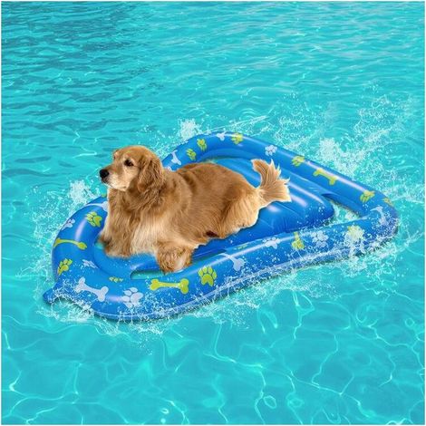 Lit flottant gonflable pour chiens, coussin aquatique pour animaux de compagnie, bouée, radeau, Audacity (1/5)
