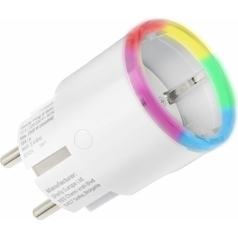 Shelly Plug S Gen3 Smarter, Matter-kompatibler Stecker mit Leistungsmessung, weiß