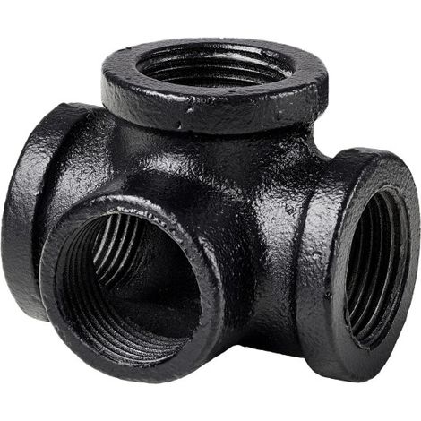 Dolle Eckverbinder für Pipe-Regalsystem 90° 20 mm (3/4) schwarz matt 4 Stück