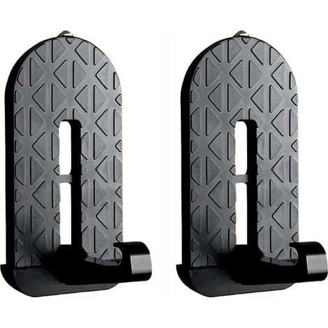 Pédale D'assistance Voiture, 2 Pièces Marchepied Pliable pour Porte de Voiture,Fabriqué en Alliage D'aluminium, Utilisé pour Nettoyer le Toit, Adapté aux Pièces Automobiles SUV, RV, Jeep (Noir) (1/5)