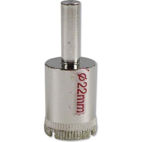 Punta per trapano diamantata per forare piastrelle ceramica vetro punte rivestimento diamante fresa per trapano diametro 22 mm
