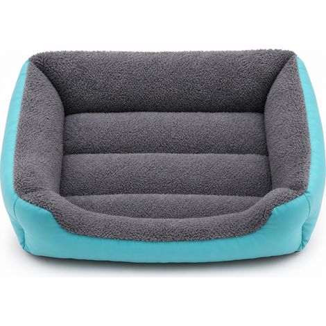 Matelas lavable en machine pour chien bleu lagon 43 x 32 cm (1/5)
