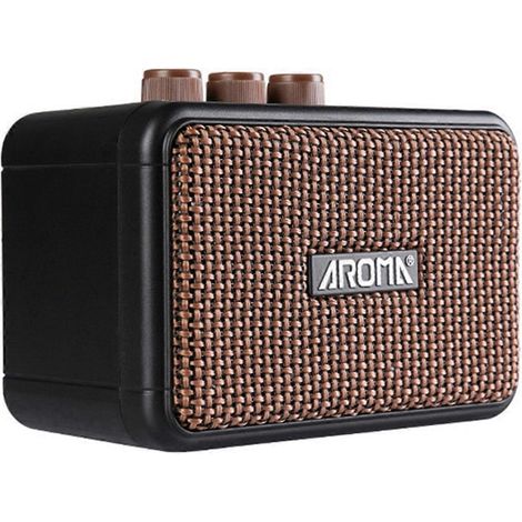 3X Aroma AG-04 Mini Amplificateur de Guitare Électrique 5W, Enceinte Bluetooth Portable pour Guitares Électriques, Amplificateur Rétro Rechargeable (1/5)