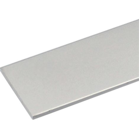 PROFILO PER FAI DA TE PIATTO mm 20 x 2 - mt 2 col.argento- 15 pezzi  - UNIKO