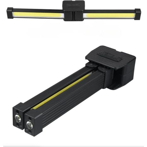 Lampe LED Posing Magnétique Portable, Lumière de Travail Pliable à 180°,7 Niveaux de Luminosité, Crochet et Aimant Inclus 1 Pcs (1/3)