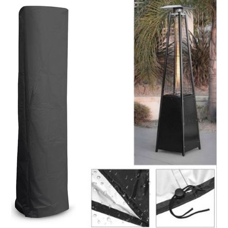 Housse robuste et imperméable pour chauffage de terrasse, 221 x 53 x 61 cm, pour le jardin
