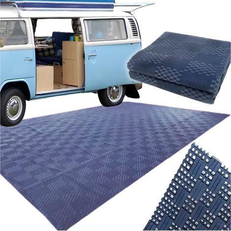 Tappeto da campeggio per l'ingresso di una tenda da campeggio, 600 g, blu navy (1/5)