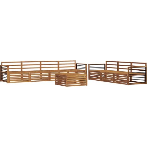 Set di divani da esterno 8 pcs Naturale vidaXL (1/5)