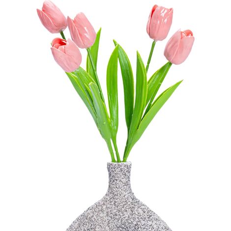 3D Ceramic Bouquet Set, 5-Stem Set of Handcrafted Decorative Tulips (1/5)