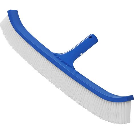 Cepillo para piscinas de 46 cm para piscinas con revestimiento de vinilo, escoba para paredes y azulejos de piscinas, cepillo de limpieza para piscinas con clips EZ. (1/5)