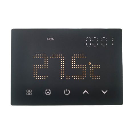 ETTROIT Unterputz-Touchscreen-Thermostatbox 503 - 230V Schwarz – Artikelnummer ET4302