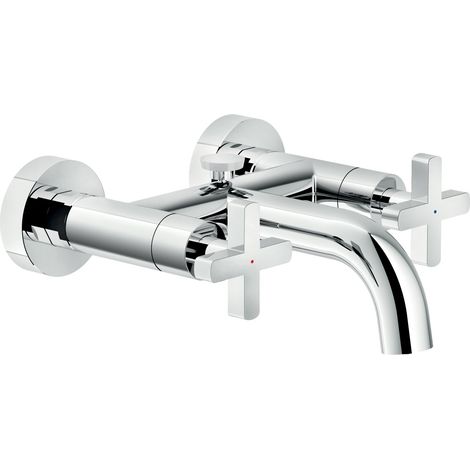 Nobili Lira Series LR116210/1CR Mélangeur bain mural  Chromé - Laiton