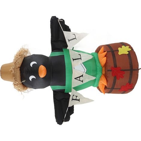 Aufblasbare Pinguin-Vogelscheuche, aufblasbare Thanksgiving-Dekoration mit LED-Beleuchtung für den Bauernhofgarten, 220–240 V, EU-Preis (1/5)