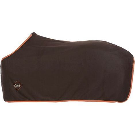 Coperta Daslö in pile anti-pilling 250g con chiusura anteriore e passante per la coda: 145 cm, Marrone (04) (1/2)