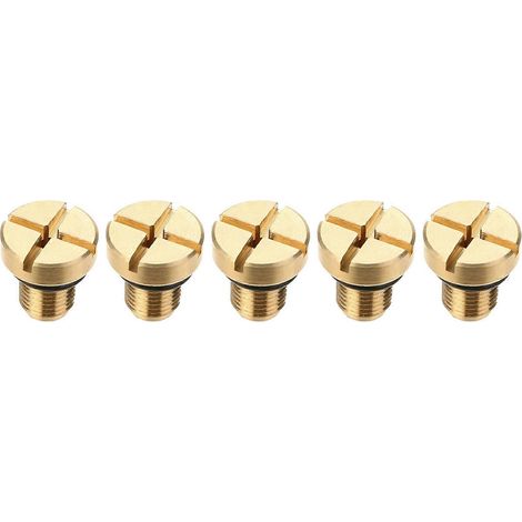 5X 17111712788 Vis de purge de vase d'expansion de liquide de refroidissement de radiateur Or pour BMW E36 E39 E46 Etc. (1/5)