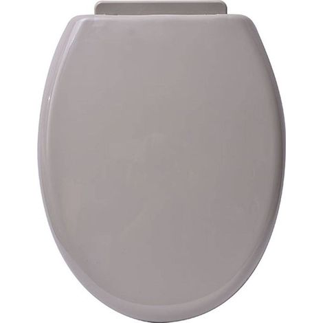 Abattant wc pp 18 pouces attaches plastiques - taupe - Tendance (1/2)