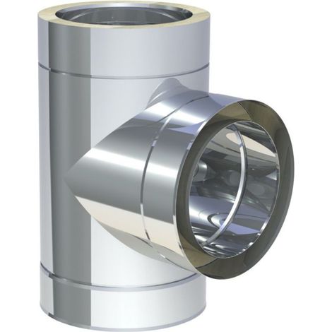 Raccord T Ø 150 mm avec larmier 90°