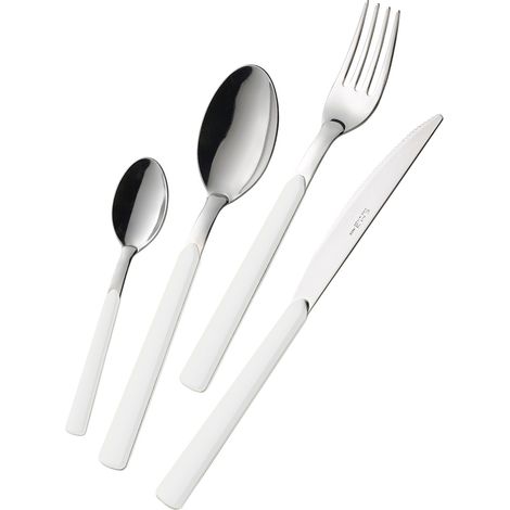 Set 24 Posate in Acciaio Fast Bianco