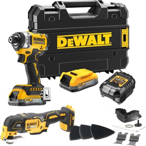 Dewalt 18v XR Premium DCF860E2T Impact Driver 282Nm 2 Bat + DCS355N Multi Tool (1/5)