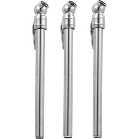 Lot de 3 stylos manomètres pour pneus de voiture.-14.3X2.3cm-Silver (1/3)