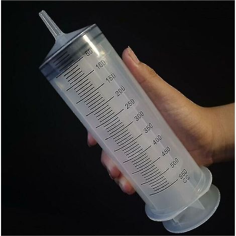 Seringue de grande capacité de 500 Ml. pompe réutilisable mesurant avec Tube d'alimentation en encre de 1m