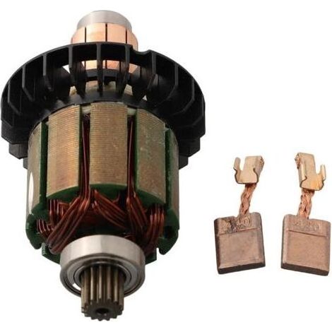 Lot de 3 balais de charbon 619380-9 619583-5 avec 194427-5 CB-440 pour visseuse sans fil Makita-DDF482 DHP482 13 x 10 mm (1/4)