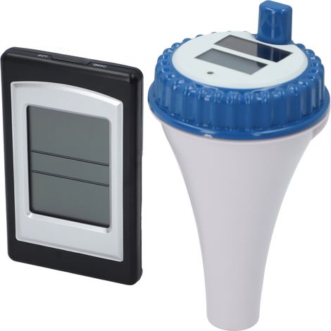 Thermomètre de piscine sans fil solaire étanche IPX8, indicateur de température flottant pour spa, bassin et aquarium (1/5)