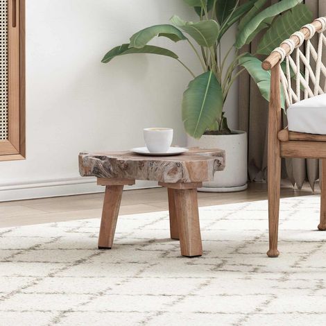 Nachttisch Braun 40 x 40 x 25 cm Massives upgecyceltes Holz