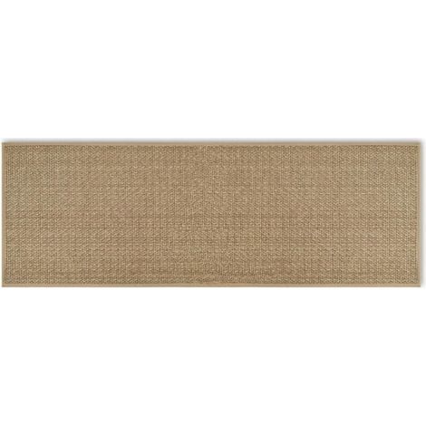 Tapis de cuisine antidérapant en caoutchouc et jute – Lavable – 44 x 120 cm – Haute absorption d'eau et d'huile – Pour devant évier (1/5)