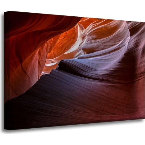 Stampa su tela Natura Antilope Canyon 70x50 cm