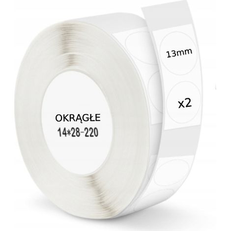 Etichette adesive rotonde NIIMBOT da 13 mm, 440 pezzi (1/5)