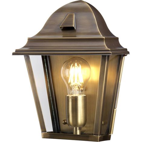 Applique esterna ottone anticato E27 IP44 Elstead St James (1/5)