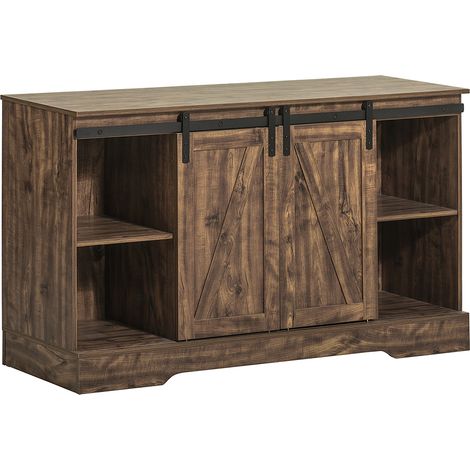 SoBuy Storage Cabinet Sideboard with 2 Sliding Doors,FSB60-N