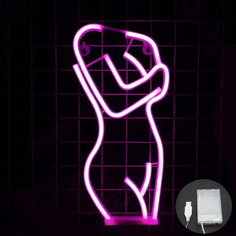 Individuell gestaltbare LED-Neonreklame zur Wanddekoration, USB- und batteriebetrieben, ideal für Wohnzimmer, Bar, Partys, Weihnachten und Hochzeiten