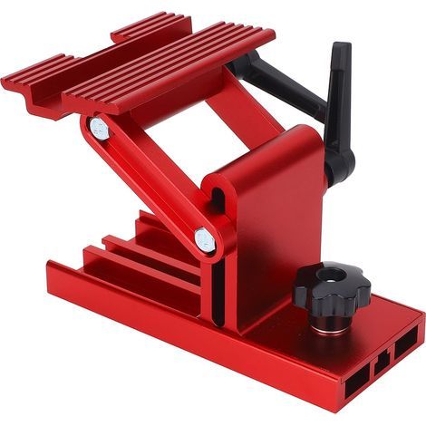 Adjustable replacement tool rest, 6-inch/8-inch metal sharpening jig for bench grinders, red (1/5)