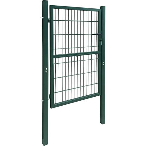 Maison Exclusive - 2D Gartentor (Einzeln) Grün 100x140 cm