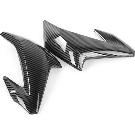 Revêtement d'habillage de panneau latéral de réservoir avant, 2 pièces, Style Fiber de carbone adapté à Kawasaki Z900 2017 – 2019 (1/5)