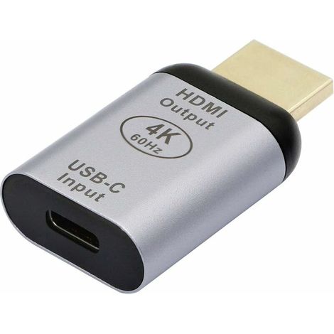 Adaptateur USB C vers HDMI 4K @ 60 Hz – Connecteur Type C Femelle vers HDMI mâle – Pour téléviseurs, moniteurs et projecteurs (1/5)