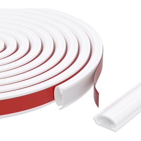 Lntyq Joint d'étanchéité pour porte, joint d'étanchéité en silicone pour cadre de porte et fenêtre, bande d'isolation phonique pour porte, joint de remplissage pour joint de porte (1/5)