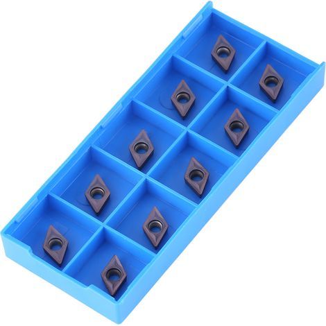 10 pièces plaquettes carbure CNC pour tour à métaux, outils de coupe avec boîtier (1/5)