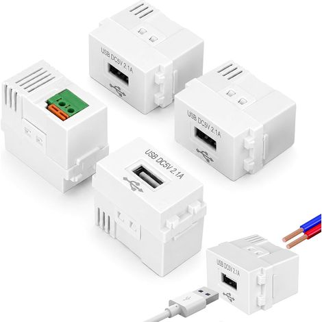 Lot 4 Modules Alimentation USB 220V vers 5V 2.1A AC DC Chargeur (1/5)