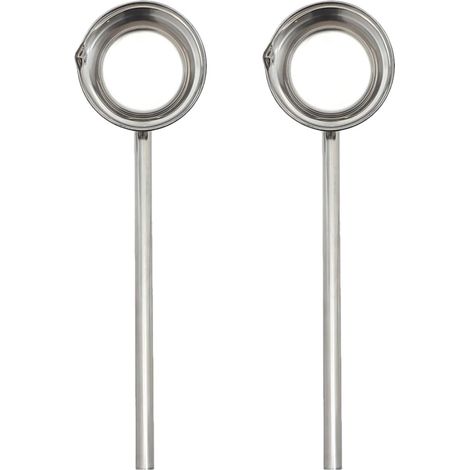 Eau en Acier Inoxydable Long Manche 35 CM Lot de 2 Cuill re (1/5)