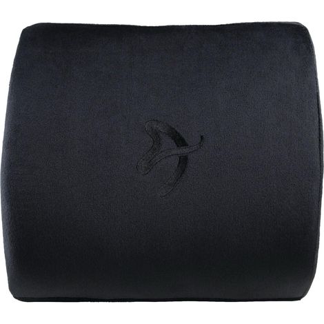 Cuscino lombare Arozzi nero schiuma memoria 33x32 cm (1/3)