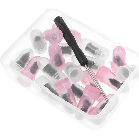 Kit Reparation Pneu Voiture,20 Pièces D\\'Acier Au Carbone À Haute Dureté Kit Anti Crevaison Voiture,Tournevis Inclus,Pour Voitures, Motos,Camions,Voitures-Noir (1/5)