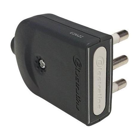 SPINA MOBILE ORIENTABILE ELECTRALINE - NERO 2P+T 16A- 25 pezzi