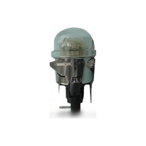 Ensemble verre de lampe douille pour Four SMEG 696050052 (1/2)