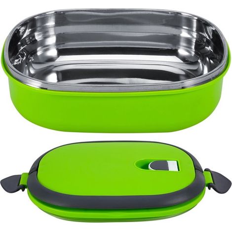 Longziming - Boîte à lunch isotherme 1 couche – Contenant alimentaire en acier inoxydable isolant pour pique-nique, travail et école – Maintient les aliments chauds et froids, boîte à lunch portable p (1/5)